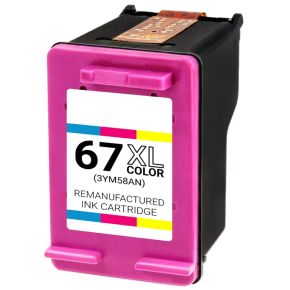 HP 67XL (3YM58AN) - Cartouche d'encre Couleur Réusinée Hewlett Packard Haut Rendement