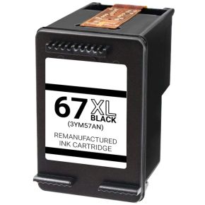 HP 67XL (3YM57AN) - Cartouche d'encre Noir Réusinée HP EXTRA HAUT Rendement