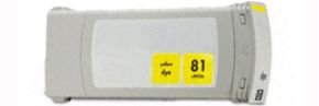 Cartouche d'encre Jaune Compatible Hewlett Packard C4933A (HP 81 pour Imprimante DesignJet 5000/5500 )