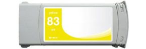 Cartouche d'encre Jaune Compatible Hewlett Packard C4943A (HP 83 pour Imprimante DesignJet 5000/5500 )