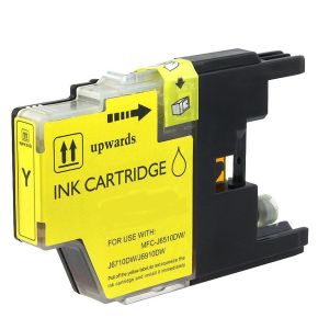 Cartouche d'encre Jaune Compatible Brother LC75Y Haut Rendement (Séries LC75)