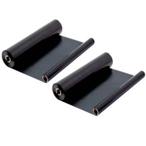 Paquet de deux rouleaux Noir Compatible Brother PC302