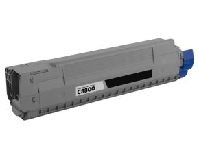 Cartouche Toner Laser Noir Compatible Okidata 43487736 pour Imprimante C8800 Series