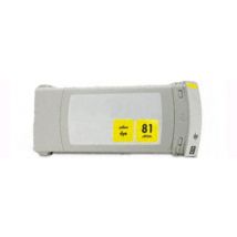 Cartouche d'encre Jaune Compatible Hewlett Packard C4933A (HP 81 pour Imprimante DesignJet 5000/5500 )