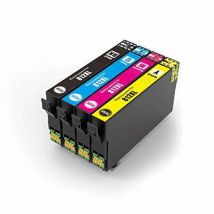 Epson 812XL (T812XL) Ensemble de 4 cartouches Réusinées Haut Rendement- C/M/Y/K