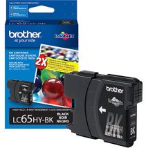 Cartouche d'encre Noir d'origine OEM Brother LC65BK (LC65) Haut Rendement