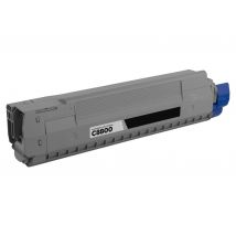 Cartouche Toner Laser Noir Compatible Okidata 43487736 pour Imprimante C8800 Series
